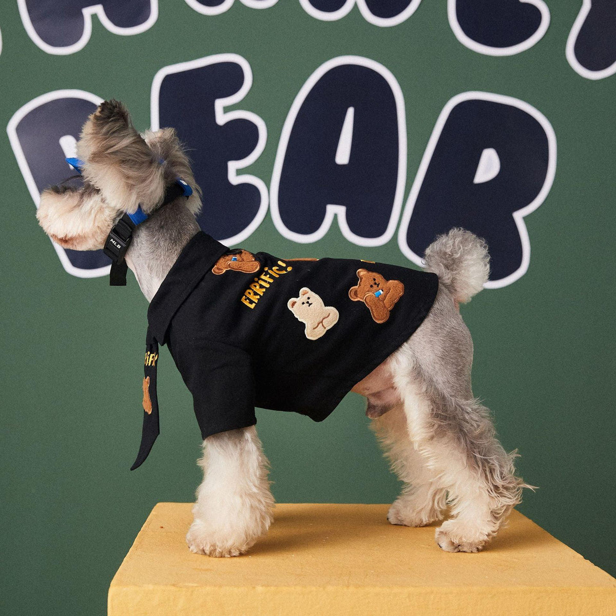Trendy And Handsome Cotton Shirt With Tie For Small And Medium-Sized Dog Pets-3