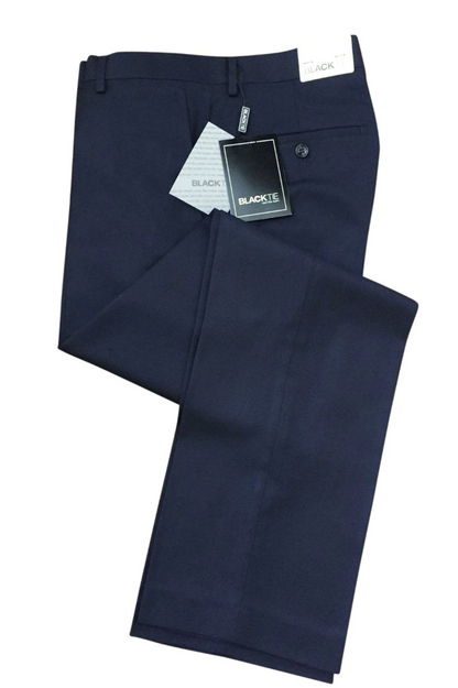 "Bradley" Midnight Navy Luxury Wool Blend Suit Pants-0